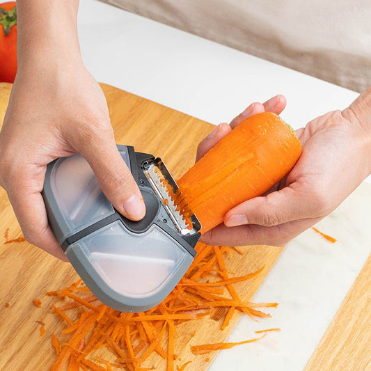 🔪 3-in-1 Multi-Function Peeler – Paring Knife, Fruit & Potato Tool 🍎🥔🍉