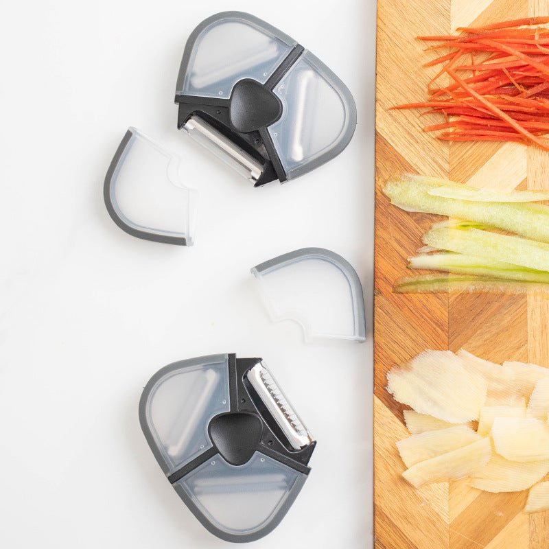 🔪 3-in-1 Multi-Function Peeler – Paring Knife, Fruit & Potato Tool 🍎🥔🍉