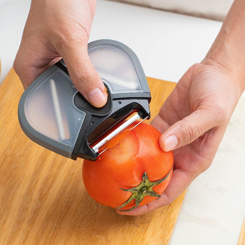 🔪 3-in-1 Multi-Function Peeler – Paring Knife, Fruit & Potato Tool 🍎🥔🍉